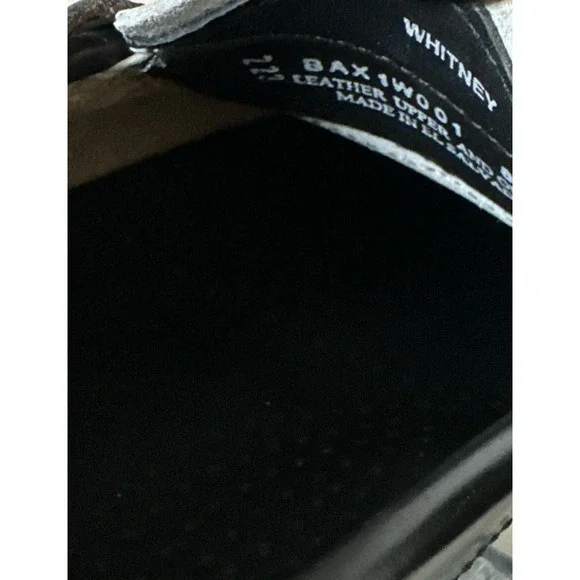 G.H. Bass Weejuns Whitney Shoes Penny Loafers Black White Leather Oxfords 8 M - Picture 6 of 8